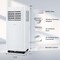 Costway Portable Air Conditioner 8000 BTU 3 in 1 AC Unit with Fan & Dehumidifier Sleep Mode 5100 BTU(8000BTU ASHRAE)
